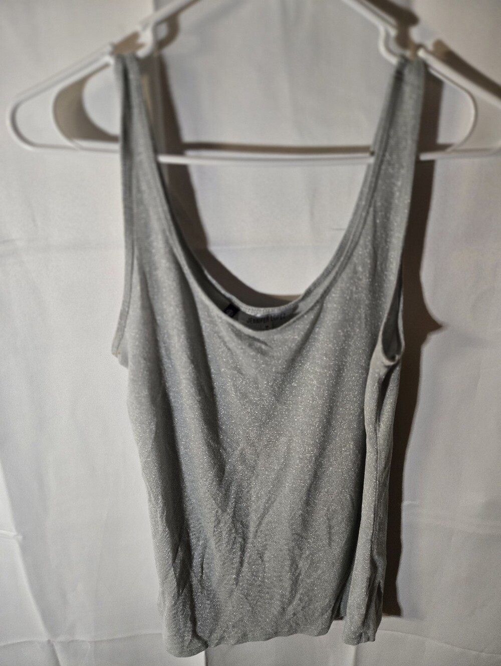 Jennifer Lopez Silver Sparkle Tank Top